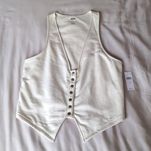 Maeve Button Down Vest -Size M